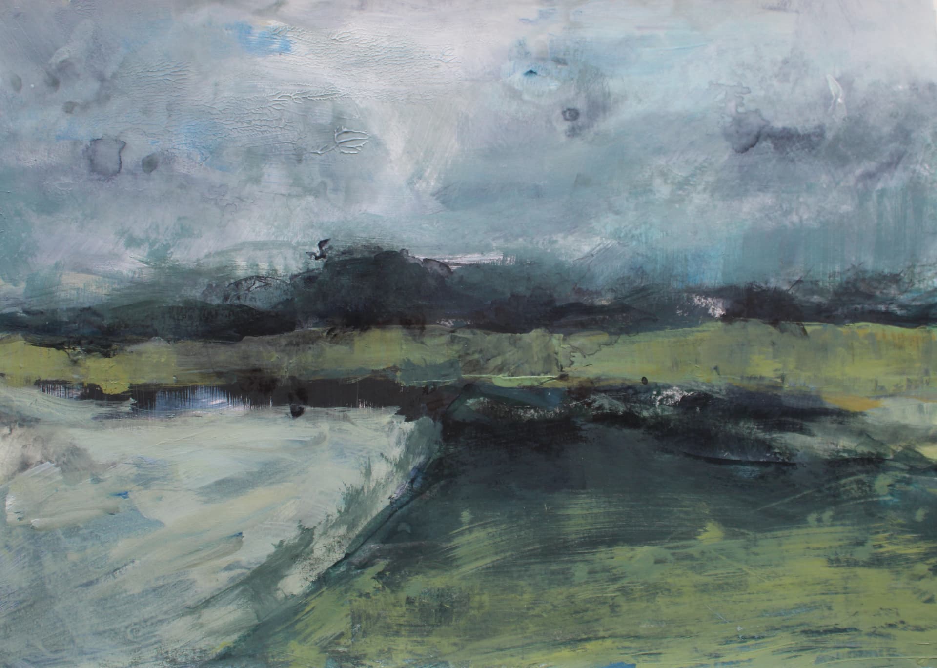 Common Ground III — Mixed media on paper